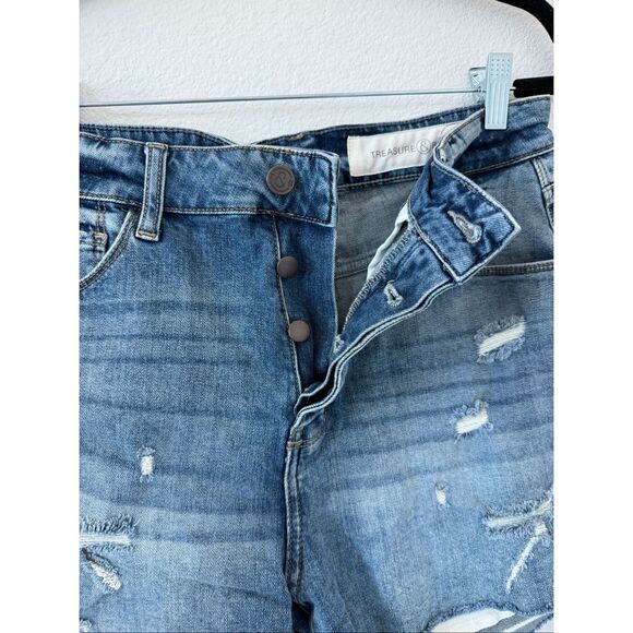 EUC Treasure & Bond Foster Boyfriend High-Rise Denim Short, size: 28 - Picture 5 of 5